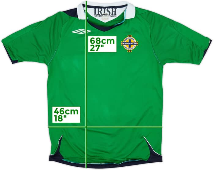2006-08 Northern Ireland Home Shirt - 7/10 - (S)