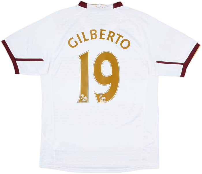 2007-08 Arsenal Away Shirt Gilberto #19 - 6/10 - (S)