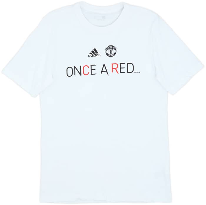 2021-22 Manchester United adidas Cotton Tee - 8/10 - (S)