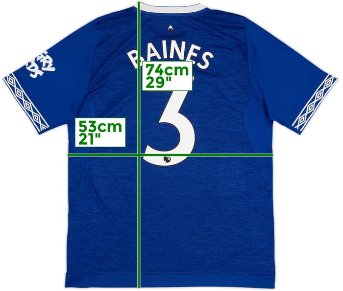 2018-19 Everton Home Shirt Baines #3 - 5/10 - (M)
