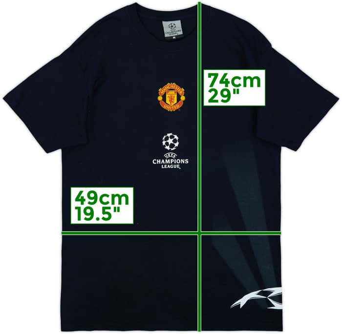 2008-09 Manchester United CL Cotton Tee - 8/10 - (M)