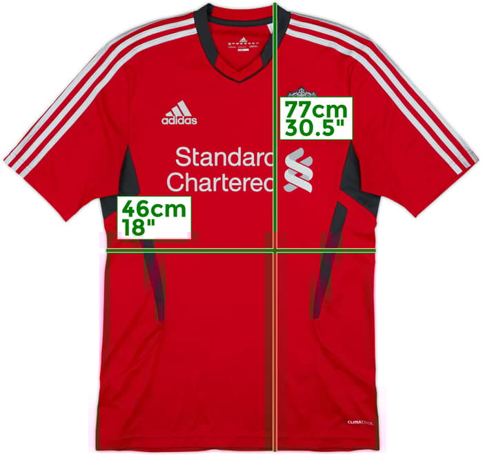 2011-12 Liverpool adidas Training Shirt - 8/10 - (M)