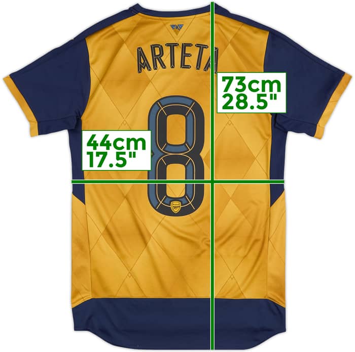 2015-16 Arsenal Camiseta de visitante Arteta #8 - 8/10 - (S)