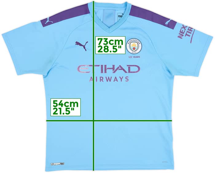 2019-20 Manchester City Home Shirt - 5/10 - (XL)