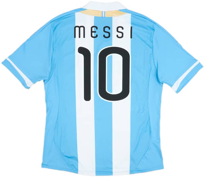 2011-13 Argentina Home Shirt Messi #10 - 8/10 - (XL)