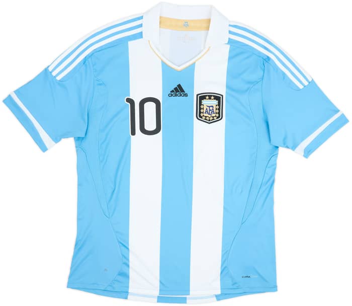 2011-13 Argentina Home Shirt Messi #10 - 8/10 - (XL)
