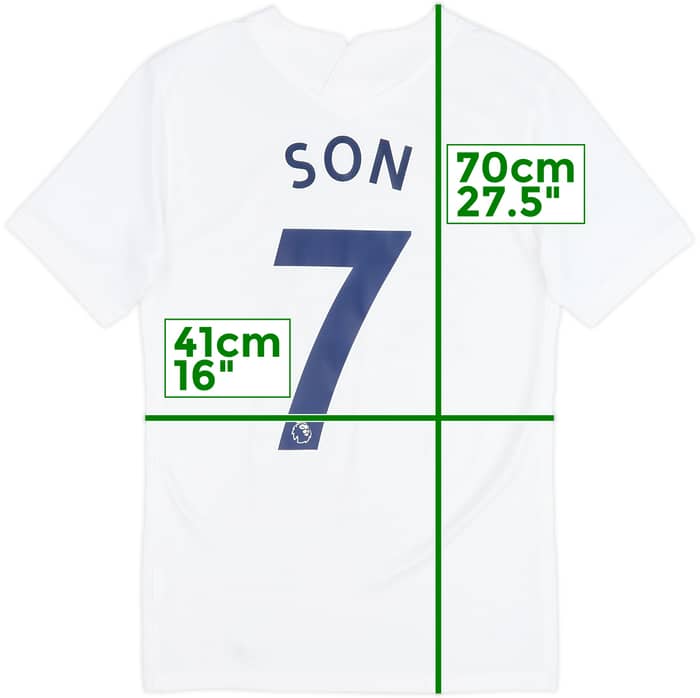 2021-22 Tottenham Home Shirt Son #7 - 5/10 - (XS)