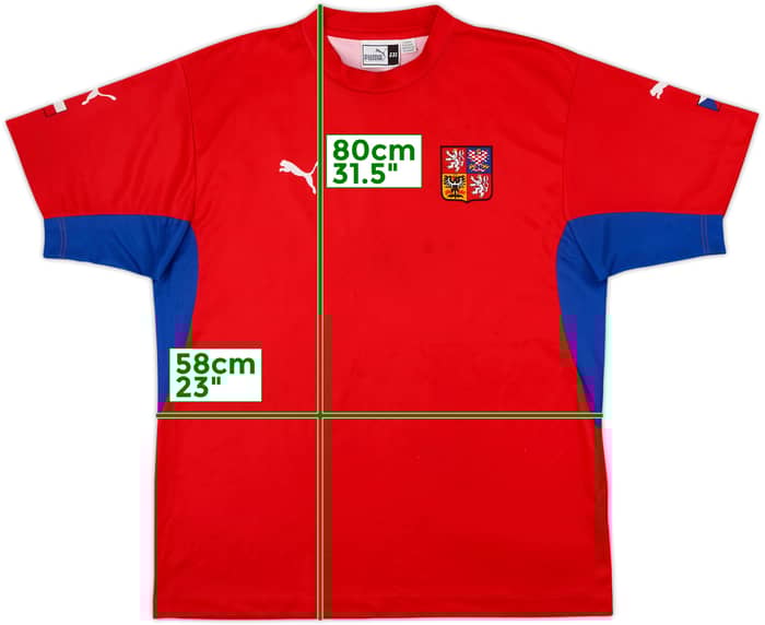 2002-04 Czech Republic Basic Home Shirt - 6/10 - (XXL)