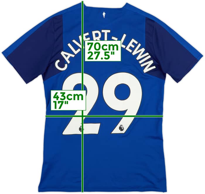 2017-18 Everton Home Shirt Calvert-Lewin #29 - 5/10 - (S)