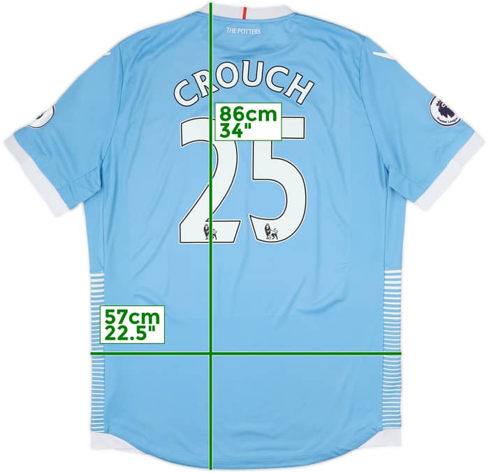 2016-17 Stoke City Away Shirt Crouch #25 - 6/10 - (3XL)