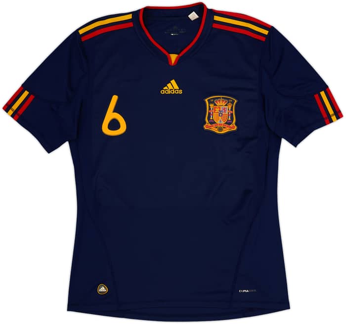 2010-11 España Visitante Camiseta A.Iniesta #6 - 8/10 - (L)