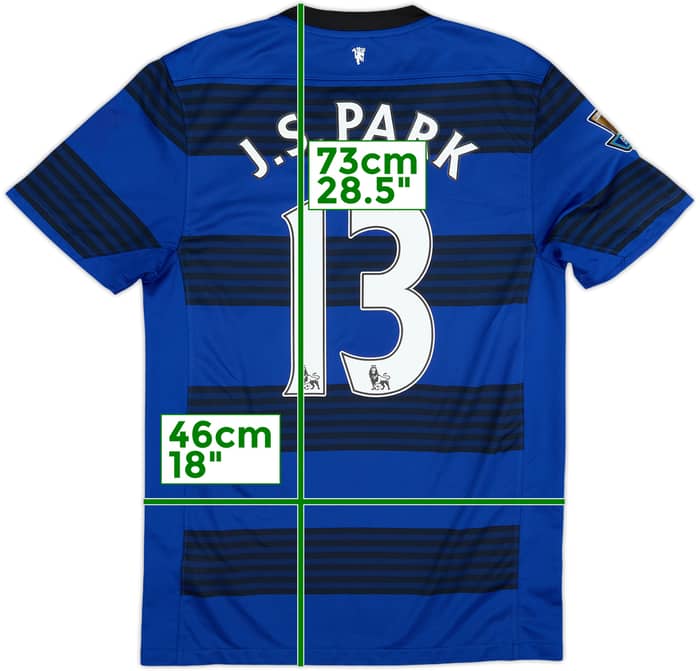 2011-13 Manchester United Away Shirt J.S.Park #13 - 6/10 - (S)