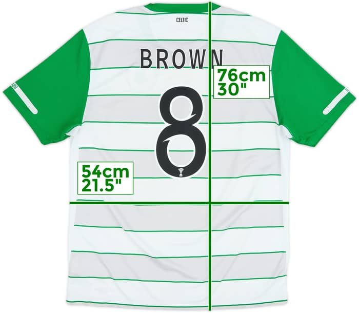 2011-12 Celtic Away Shirt Brown #8 - 7/10 - (L)