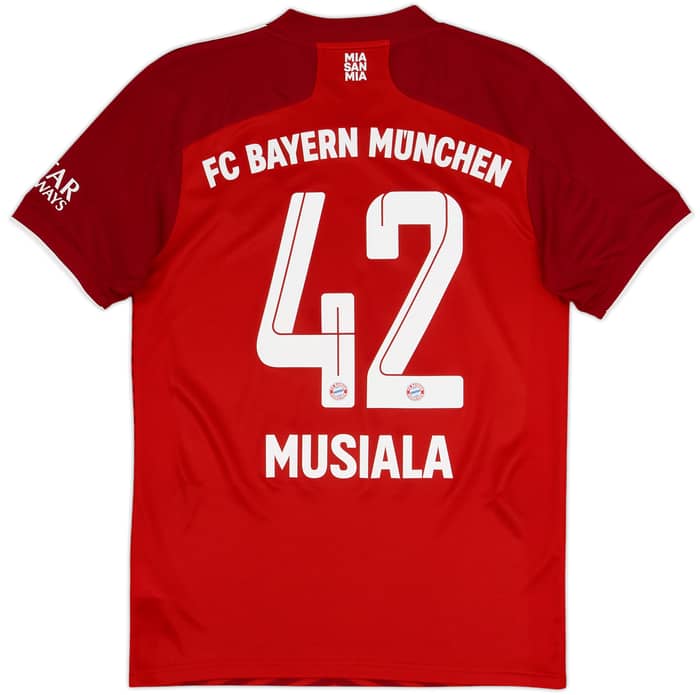 2021-22 Bayern Munich Home Shirt Musiala #42 - 9/10 - (S)