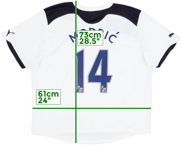 2010-11 Tottenham Home Shirt Modric #14 - 6/10 - (XL)