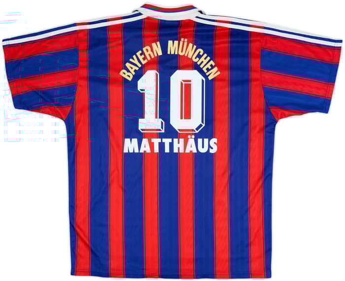 1995-97 Bayern Munich Home Shirt Matthaus #10 - 6/10 - (XL)