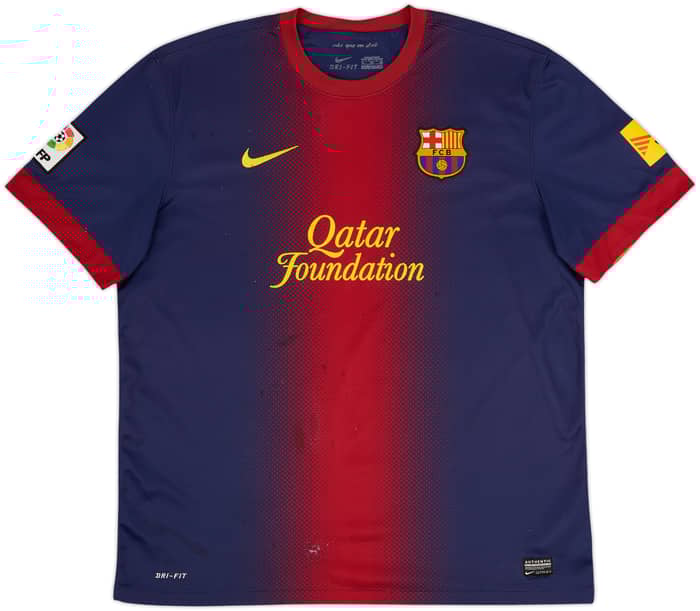 2012-13 Barcelona Home Shirt - 4/10 - (XL)