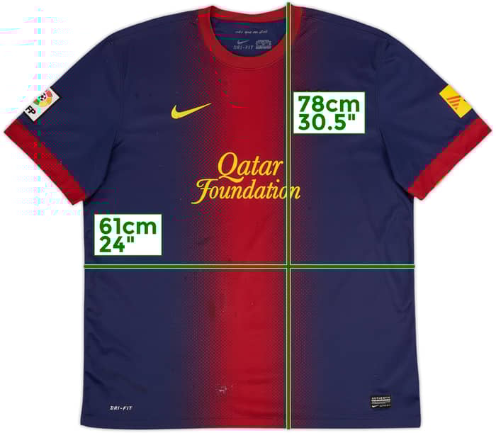 2012-13 Barcelona Home Shirt - 4/10 - (XL)
