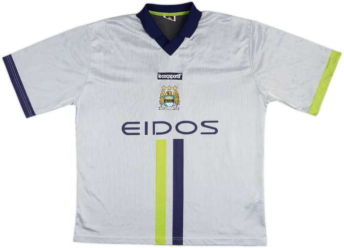2000-02 Manchester City Away Shirt Dickov #9 - 9/10 - (L)