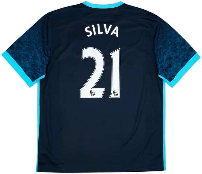 Camiseta de visitante del Manchester City 2015-16 Silva #21 - 9/10 - (XL)