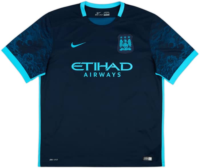 Camiseta de visitante del Manchester City 2015-16 Silva #21 - 9/10 - (XL)