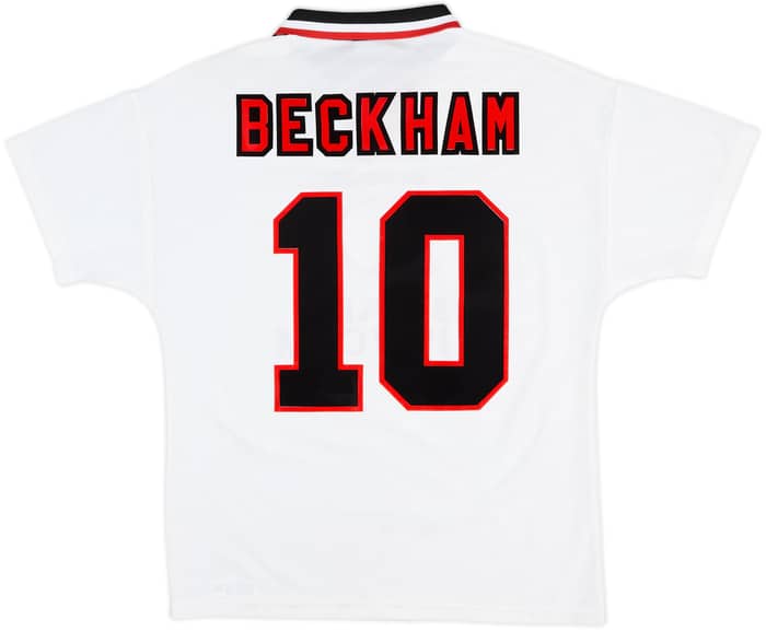 1996-97 Manchester United Away Shirt Beckham #10 - 7/10 - (M)