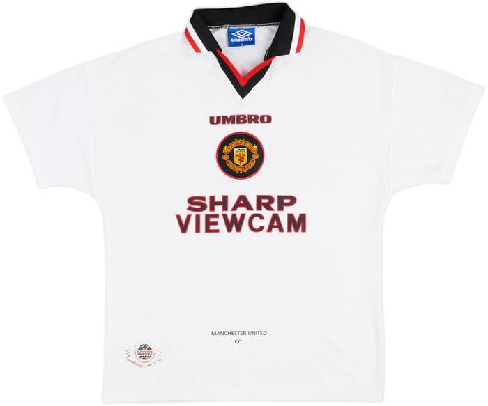 1996-97 Manchester United Away Shirt Beckham #10 - 7/10 - (M)