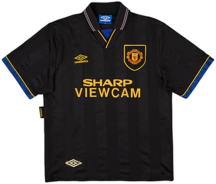 1993-95 Manchester United Away Shirt Cantona #7 - 8/10 - (M)