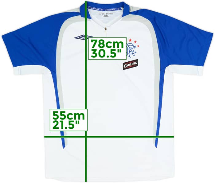 2006-07 Rangers Umbro 1/4 Zip Polo Shirt - 8/10 - (M)