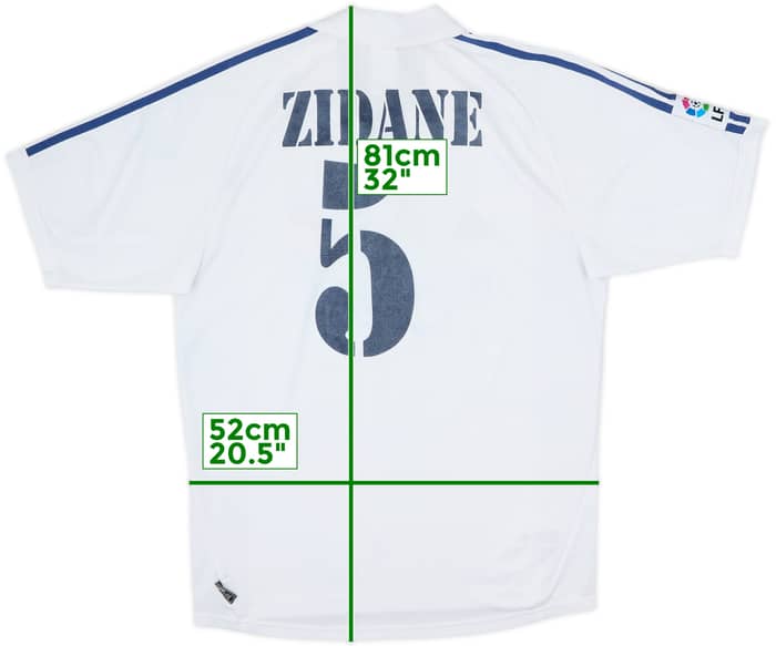 2001 Real Madrid Camiseta Local Zidane #5 - 3/10 - (M)