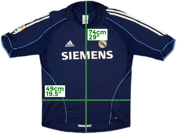 2005-06 Real Madrid Camiseta Visitante - 5/10 - (M)