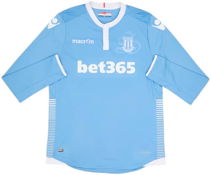 2016-17 Stoke City Away L/S Shirt Crouch #25 - 10/10 - (XL)