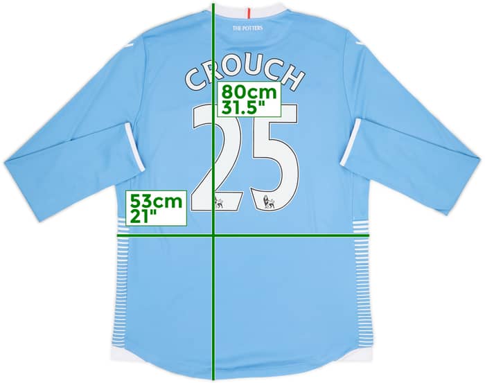 2016-17 Stoke City Away L/S Shirt Crouch #25 - 10/10 - (XL)