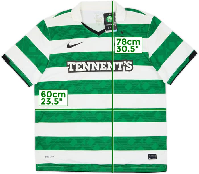 Camiseta de local del Celtic 2010-12 (XL)