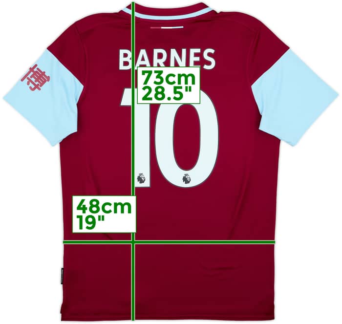 2020-21 Burnley Home Shirt Barnes #10 - 8/10 - (M)