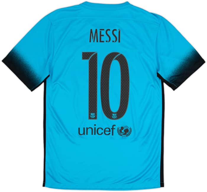 Camiseta de la tercera equipación del Barcelona 2015-16 Messi #10 - 6/10 - (S)