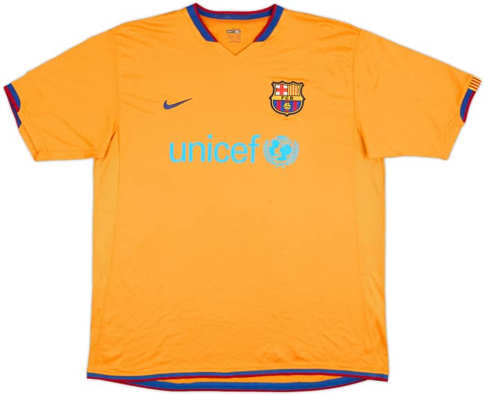 2006-08 Barcelona Camiseta Visitante Ronaldinho #10 - 8/10 - (XL)