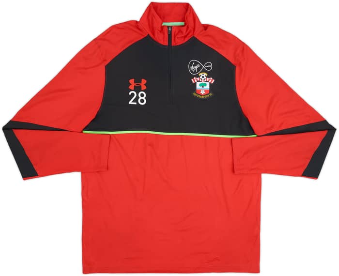 2016-17 Southampton versión jugador Under Armour 1/4 Zip Top de entrenamiento #28 - 5/10 - (XL)