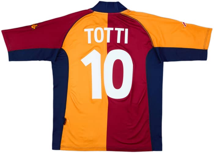 Camiseta europea del Roma 2001-02 Totti #10 - 7/10 - (XL)