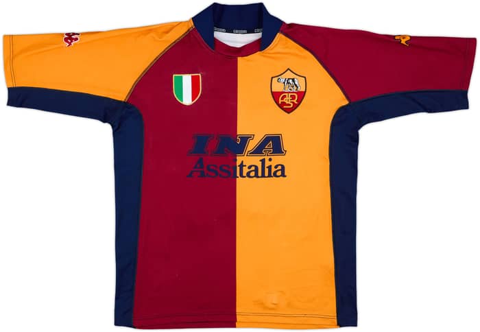 Camiseta europea del Roma 2001-02 Totti #10 - 7/10 - (XL)