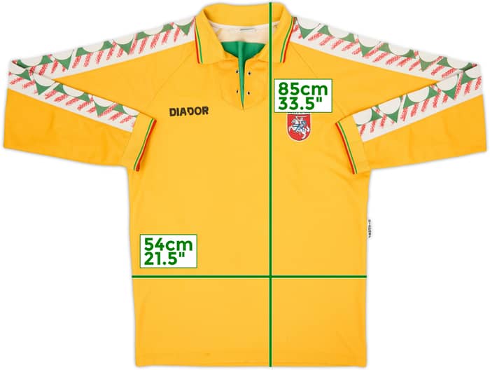 1996-98 Lithuania Home L/S Shirt - 4/10 - (L)