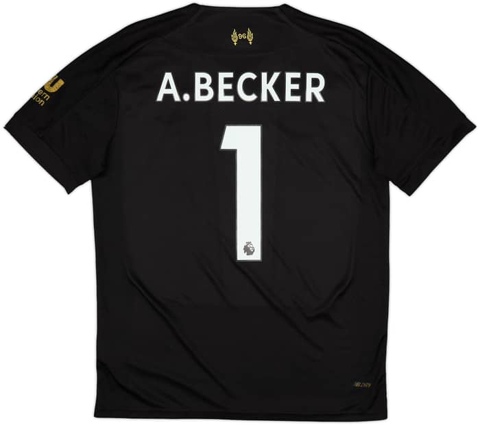 2019-20 Liverpool GK S/S Shirt A.Becker #1 - 6/10 - (S)