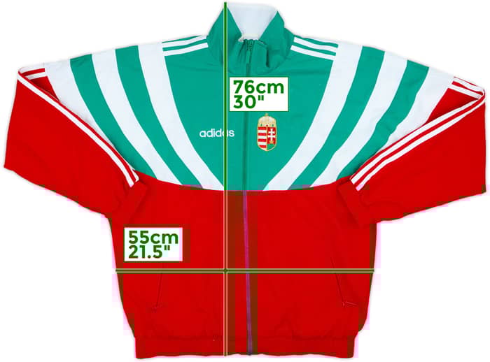 Chaqueta de chándal adidas de Hungary 1995-96 - 7/10 - (M/L)