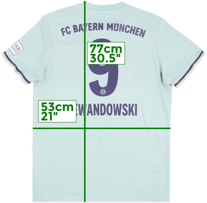 2018-19 Bayern Munich Away Shirt Lewandowski #9 - 8/10 - (L)