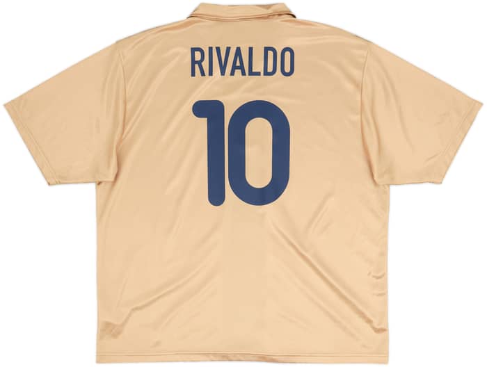 2001-03 Barcelona Basic Away Shirt Rivaldo #10 - 8/10 - (XL)
