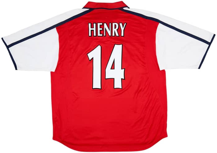 2000-02 Arsenal Home Shirt Henry #14 - 8/10 - (XXL)