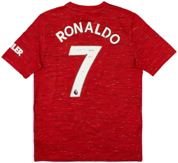 2020-21 Manchester United Home Shirt Ronaldo #7 - 5/10 - (XL.Boys)