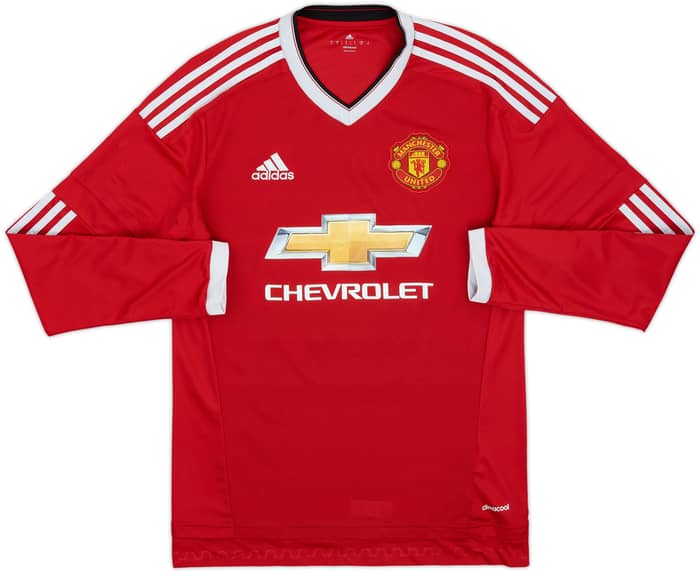 2015-16 Manchester United Home L/S Shirt Rooney #10 - 8/10 - (M)