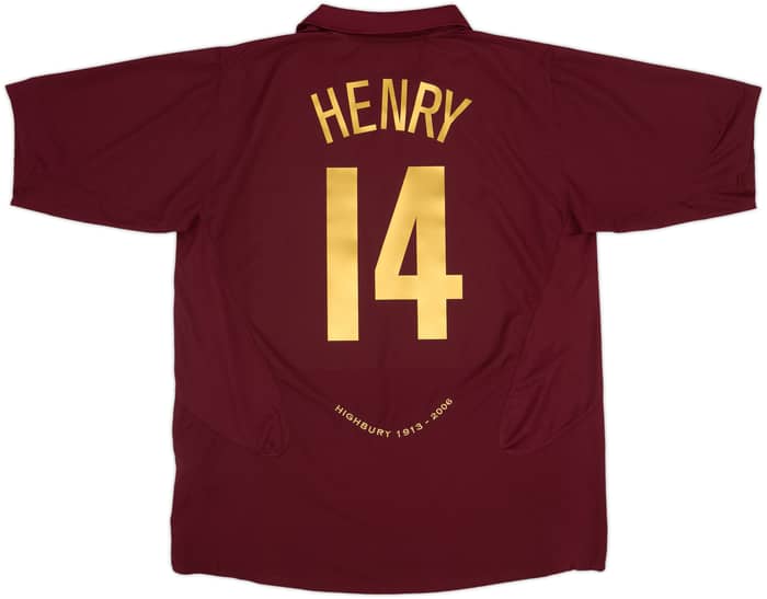 2005-06 Arsenal Home Shirt Henry #14 - 9/10 - (XXL)
