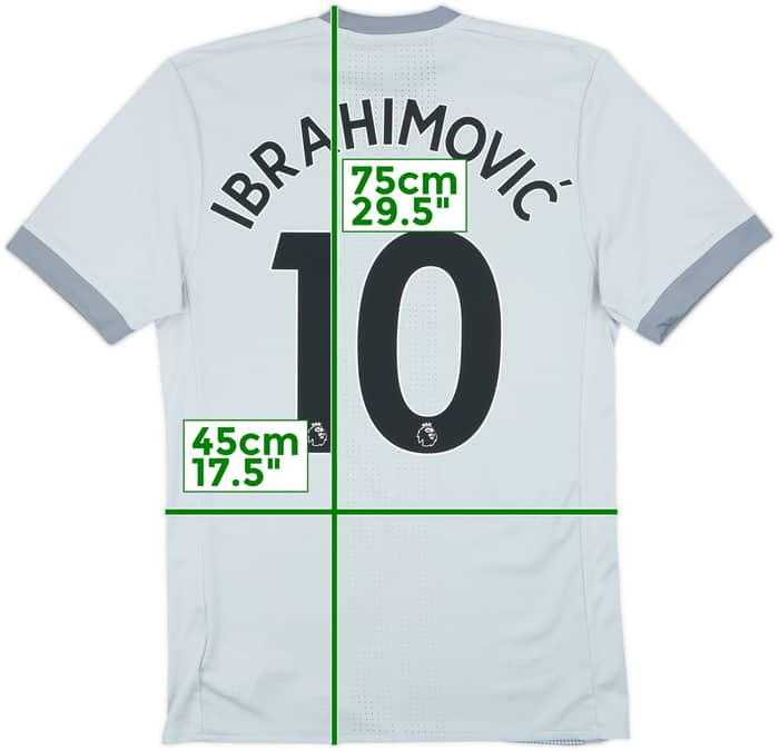 Camiseta auténtica de la tercera equipación del Manchester United 2017-18 Ibrahimovic #10 - 10/10 - (M)